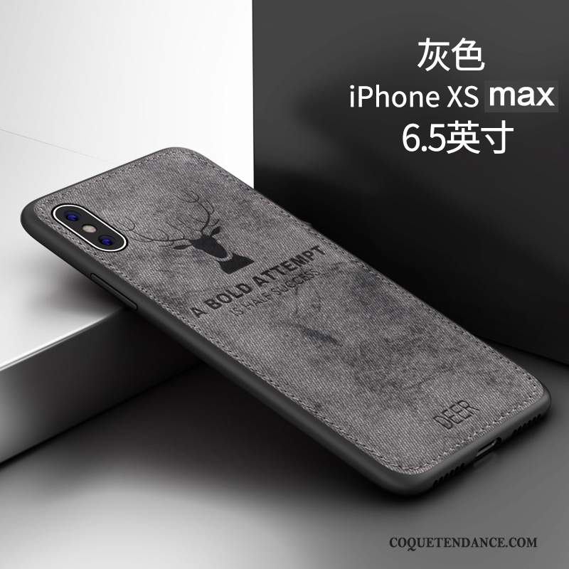 iPhone Xs Max Coque Incassable Créatif Fluide Doux Silicone Personnalité