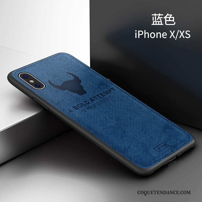 iPhone Xs Max Coque Incassable Créatif Fluide Doux Silicone Personnalité