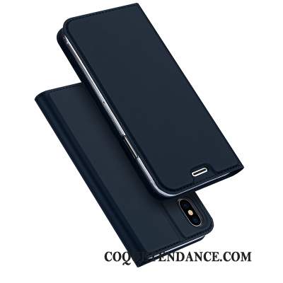 iPhone Xs Max Coque Incassable Protection De Téléphone Or Étui En Cuir