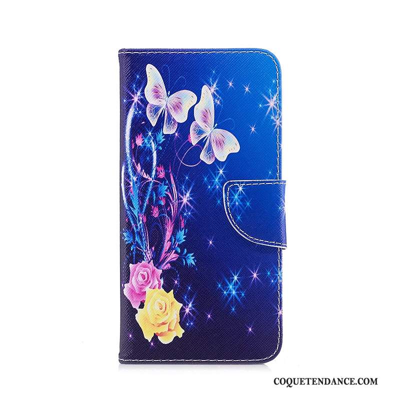 iPhone Xs Max Coque Violet Protection Étui En Cuir Housse Dessin Animé