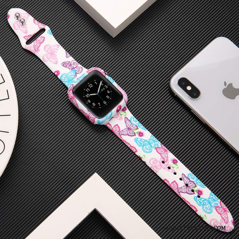 Apple Watch Series 1 Coque Rose Protection Tout Compris Créatif