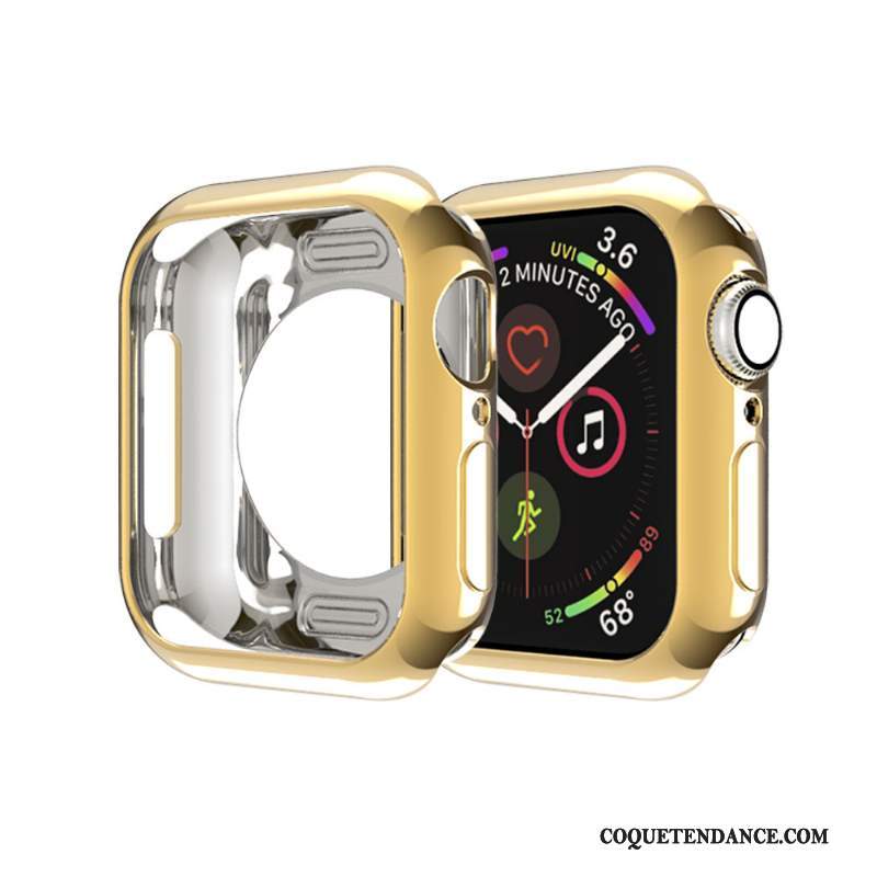 Apple Watch Series 2 Coque Silicone Fluide Doux Très Mince Or Étui