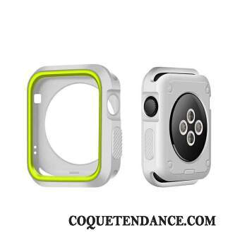 Apple Watch Series 2 Coque Silicone Étui Bicolore Blanc