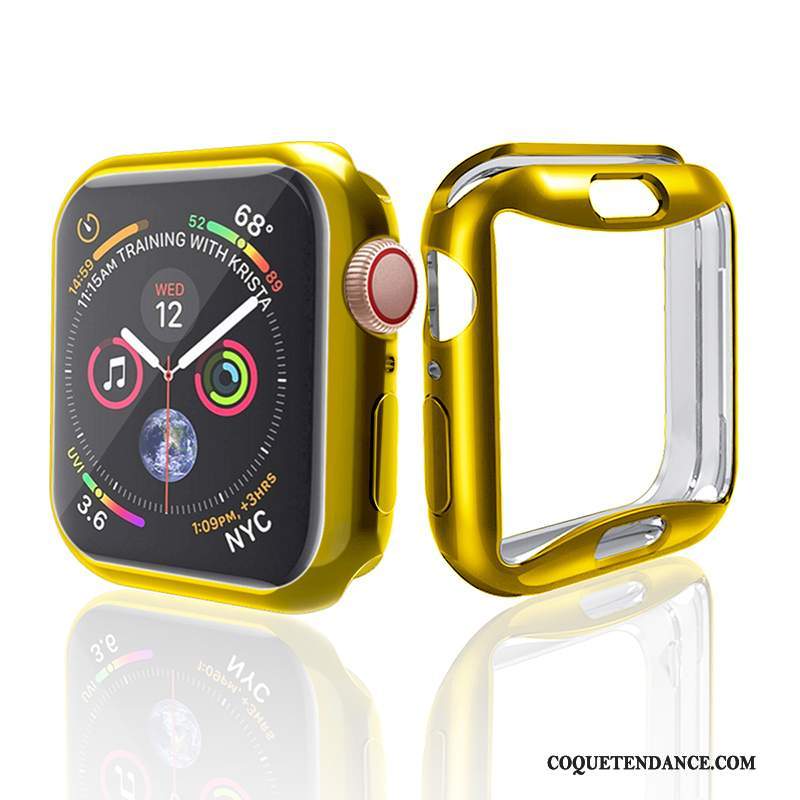 Apple Watch Series 3 Coque Accessoires Étui Silicone Or