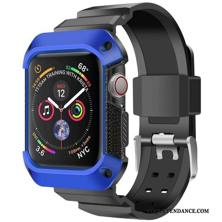 Apple Watch Series 4 Coque Sport Incassable Bleu Armure