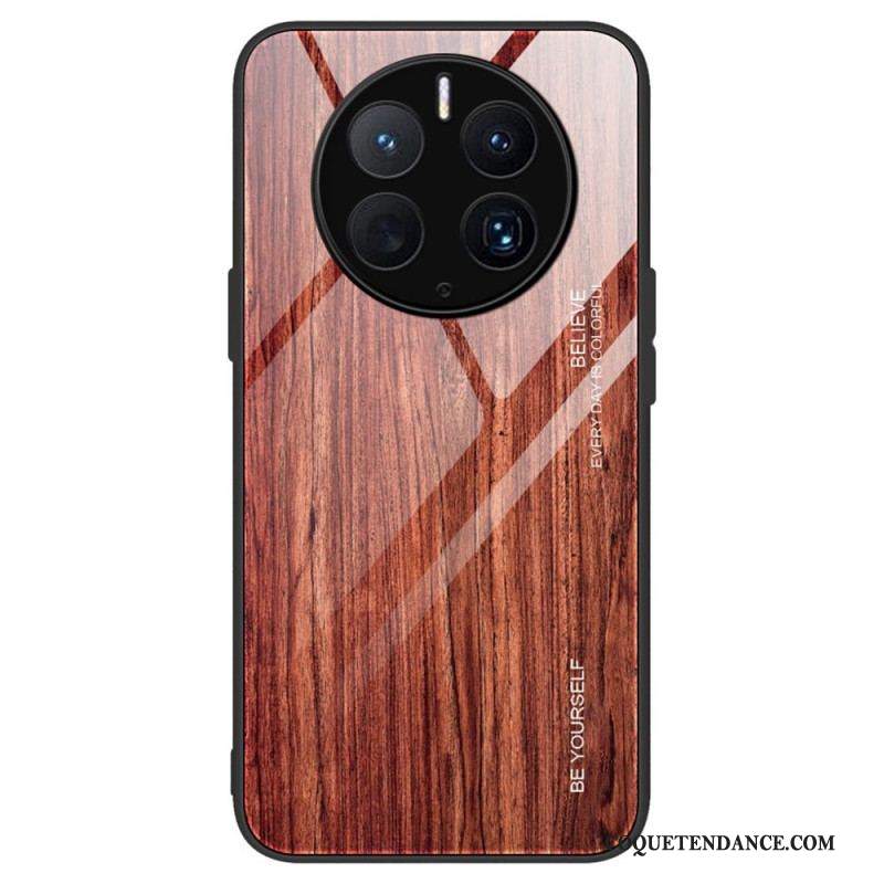 Coque Huawei Mate 50 Pro Verre Trempé Design Bois