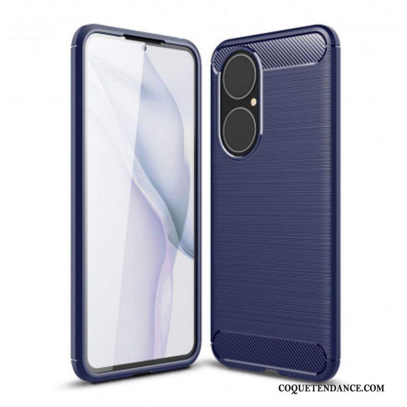 Coque Huawei P50 Fibre Carbone Brossée