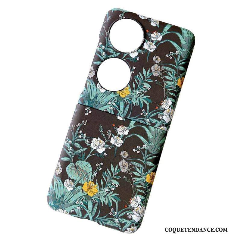 Coque Huawei P50 Pocket Fleurs