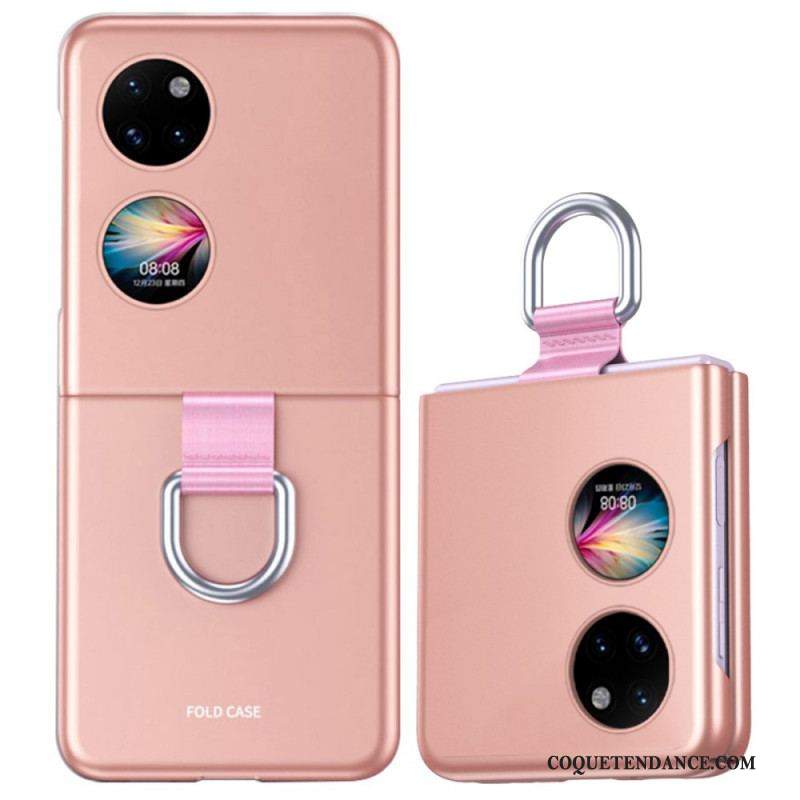 Coque Huawei P50 Pocket Skin-Touch avec Anneau