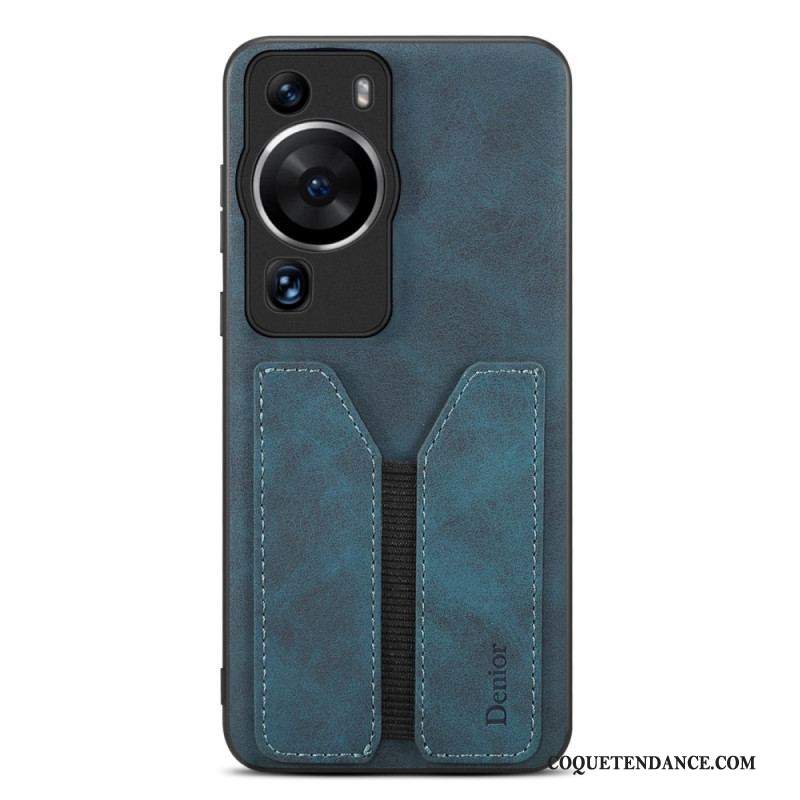 Coque Huawei P60 Pro Porte Cartes Élastique Denior