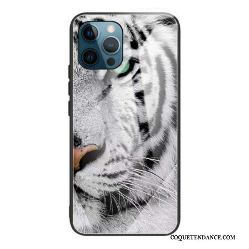 Coque IPhone 13 Pro Verre Trempé Tigre