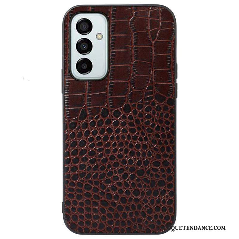 Coque Samsung Galaxy M23 5G Véritable Cuir Texture Crocodile