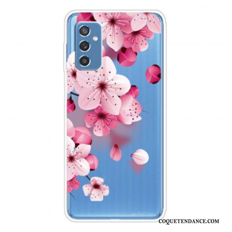 Coque Samsung Galaxy M52 5G Pluie de Fleurs