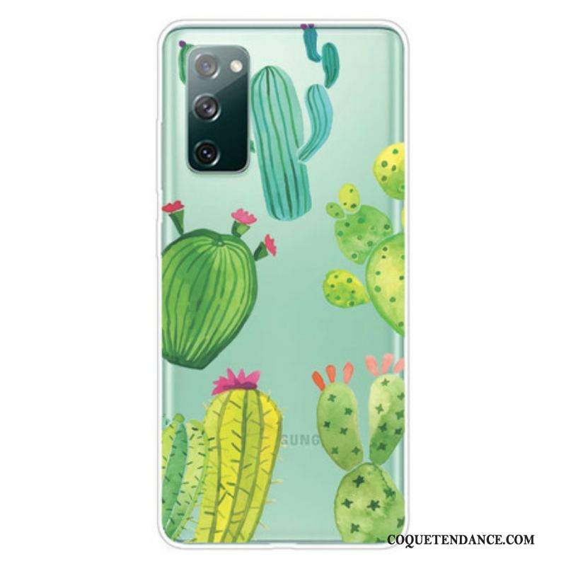 Coque Samsung Galaxy S20 FE Cactus Aquarelle