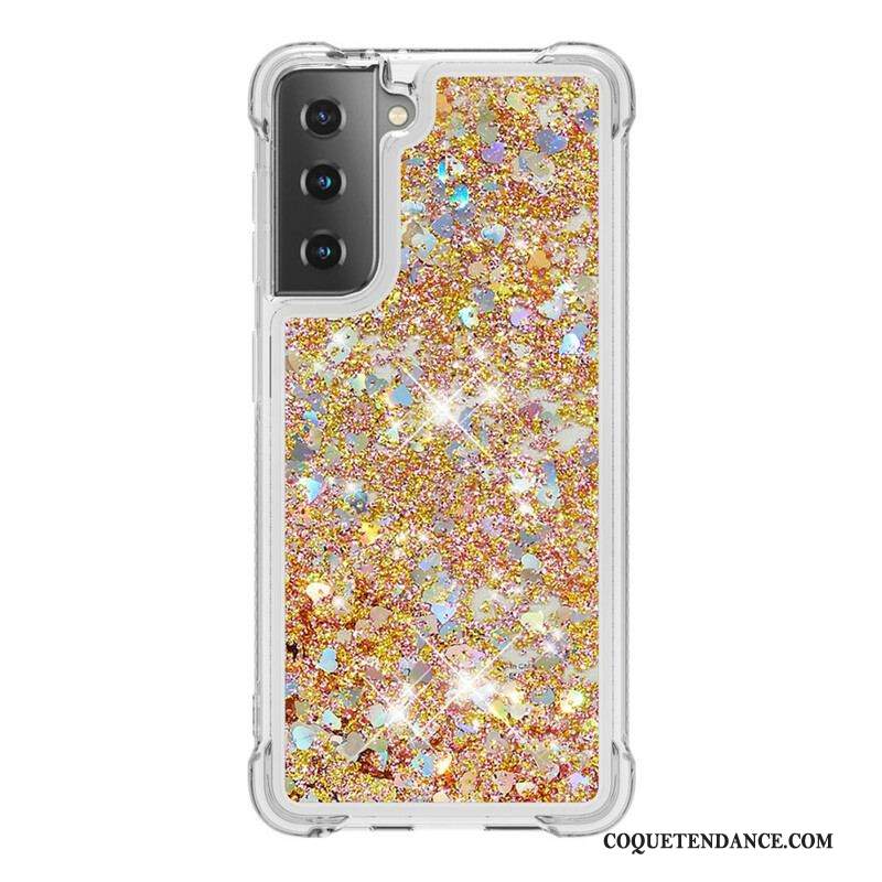 Coque Samsung Galaxy S21 5G Désires Paillettes