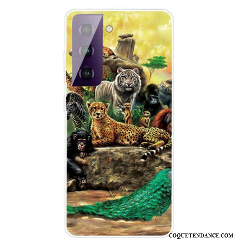 Coque Samsung Galaxy S21 FE Animaux Safari