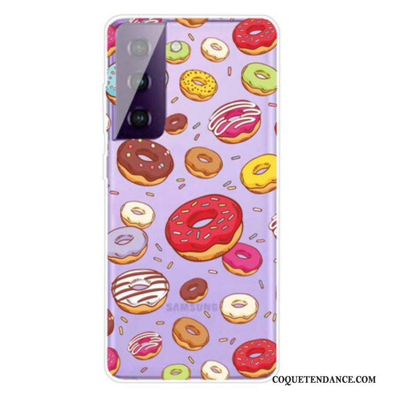 Coque Samsung Galaxy S21 FE love Donuts