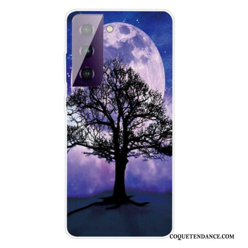 Coque Samsung Galaxy S21 Plus 5G Arbre et Lune