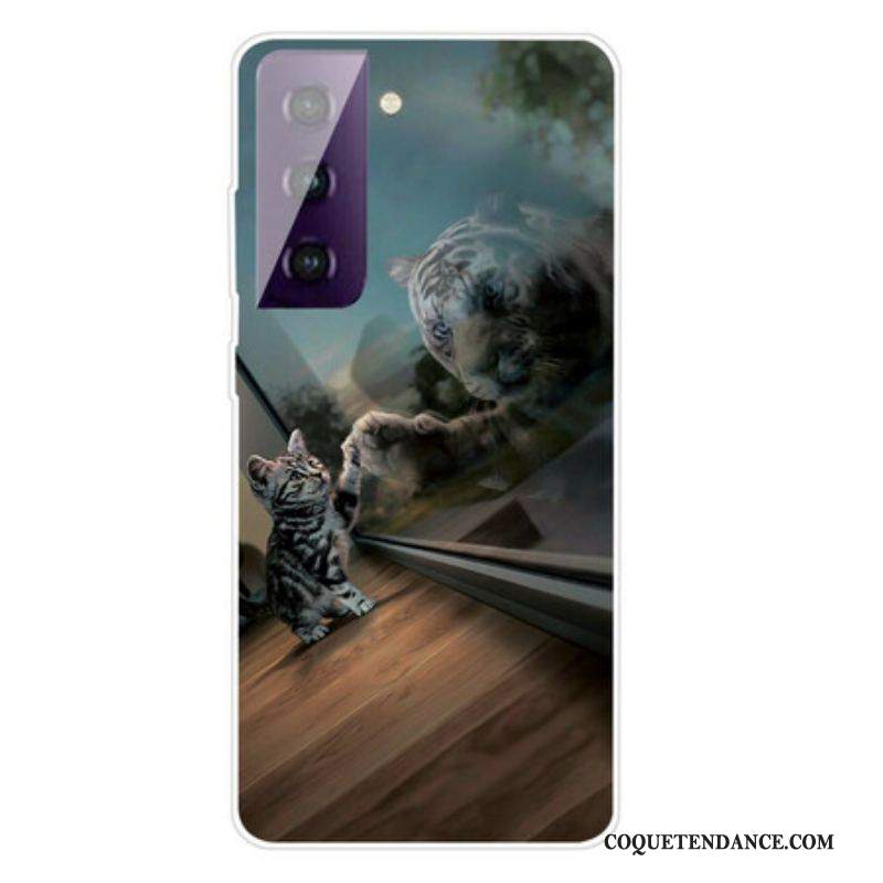 Coque Samsung Galaxy S21 Plus 5G Rêve de Chaton