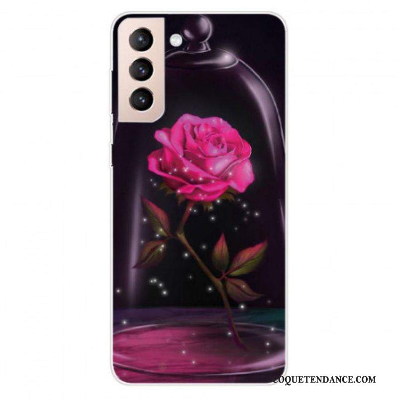 Coque Samsung Galaxy S22 5G Rose Magique