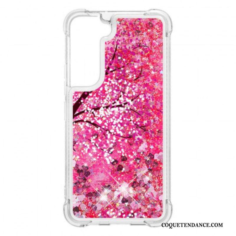 Coque Samsung Galaxy S22 Plus 5G Arbre Paillettes