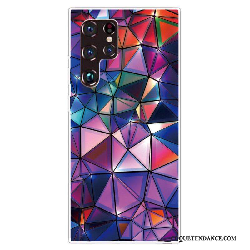 Coque Samsung Galaxy S22 Ultra 5G Flexible Géométrie