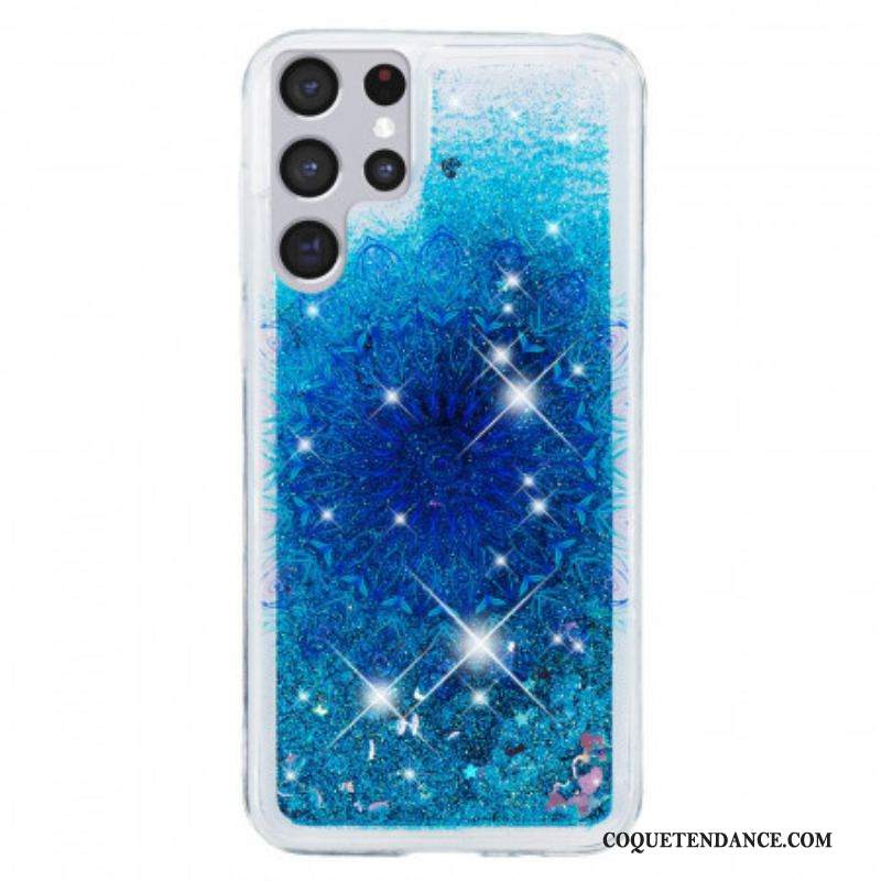 Coque Samsung Galaxy S22 Ultra 5G Mandala Paillettes