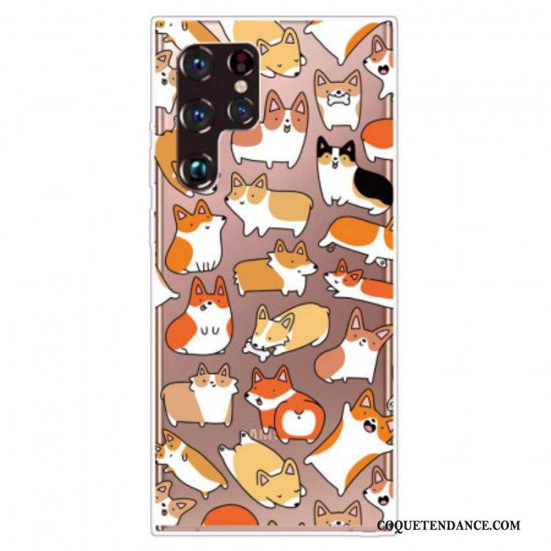 Coque Samsung Galaxy S22 Ultra 5G Multiples Chiens