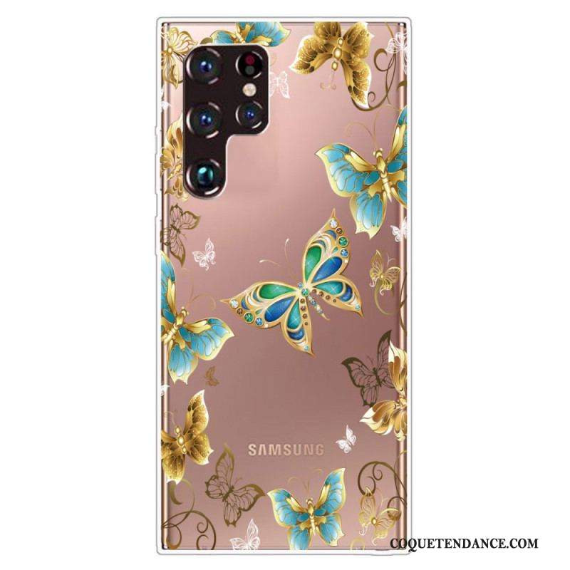 Coque Samsung Galaxy S22 Ultra 5G Papillons Design
