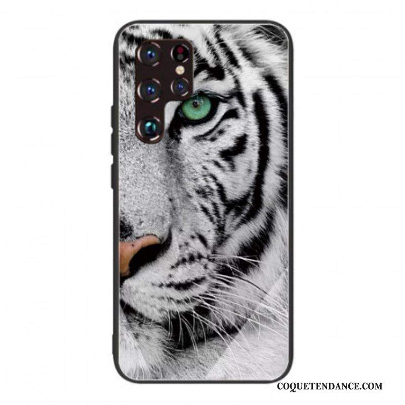 Coque Samsung Galaxy S22 Ultra 5G Verre Trempé Tigre