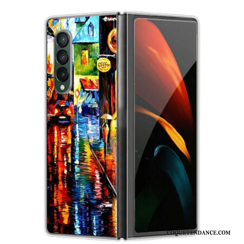 Coque Samsung Galaxy Z Fold 3 5G Peinture de Café