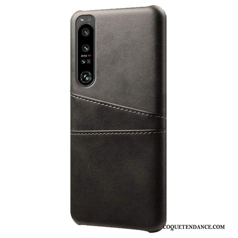 Coque Sony Xperia 1 IV Effet Cuir Porte-Cartes