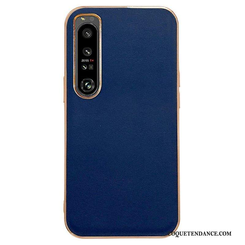 Coque Sony Xperia 1 IV Véritable Cuir Color