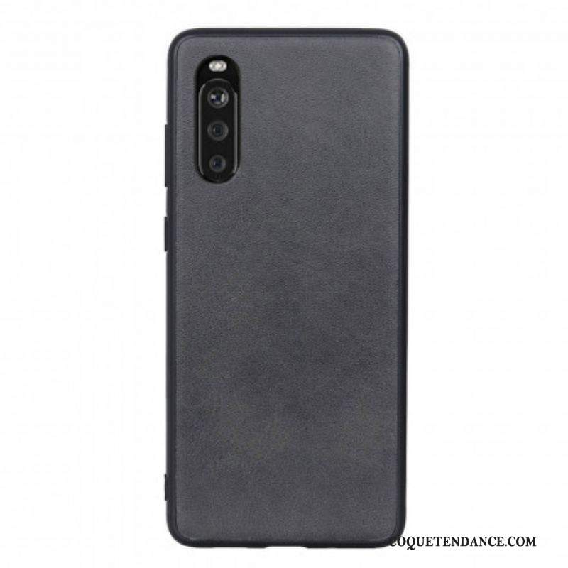 Coque Sony Xperia 10 III Effet Cuir