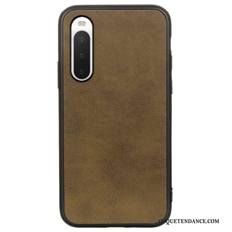 Coque Sony Xperia 10 IV Simili Cuir Texturé