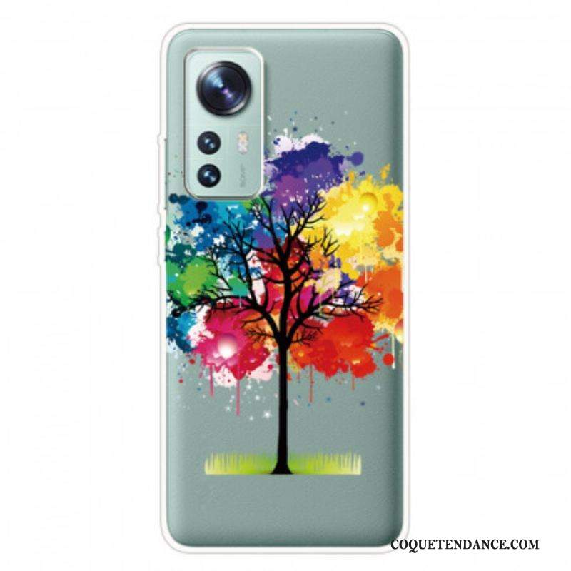 Coque Xiaomi 12 Pro Silicone Arbre Coloré