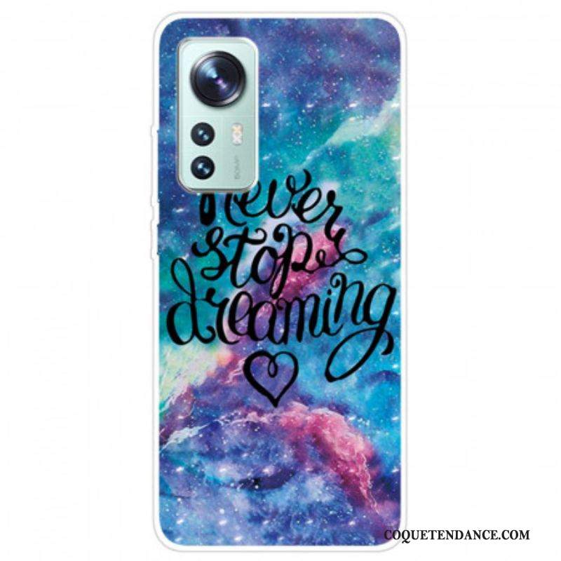 Coque Xiaomi 12 Pro Silicone Never Stop Dreaming