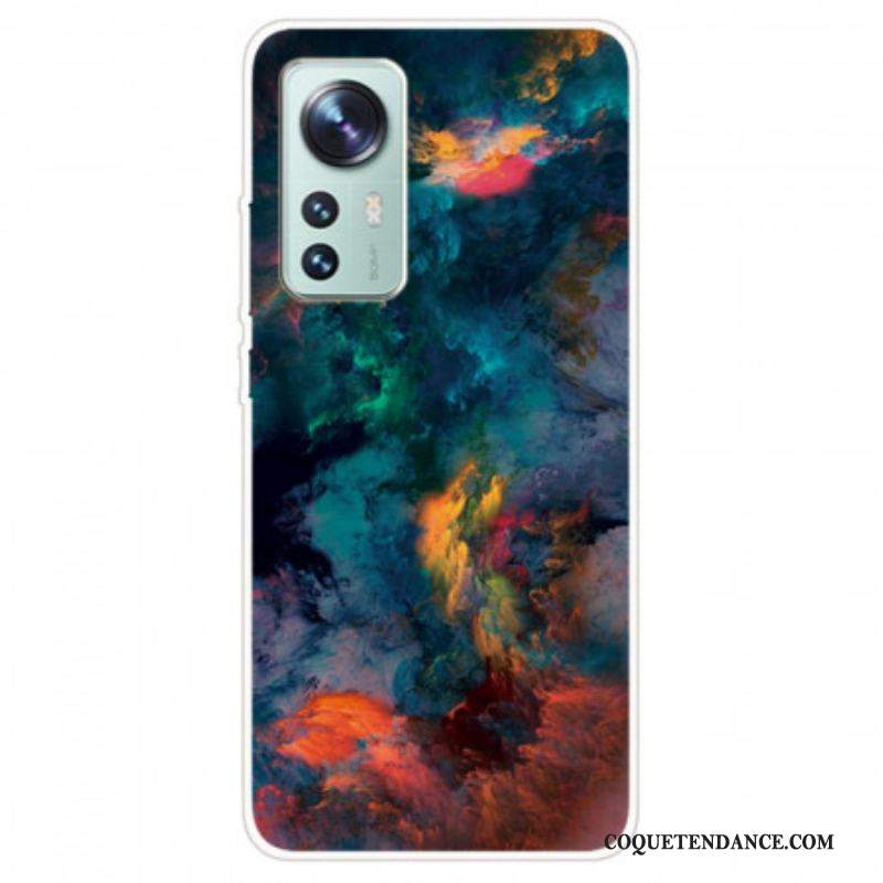 Coque Xiaomi 12 Pro Silicone Nuage Coloré