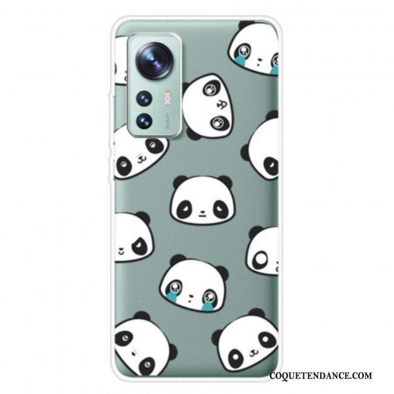 Coque Xiaomi 12 Pro Têtes de Pandas