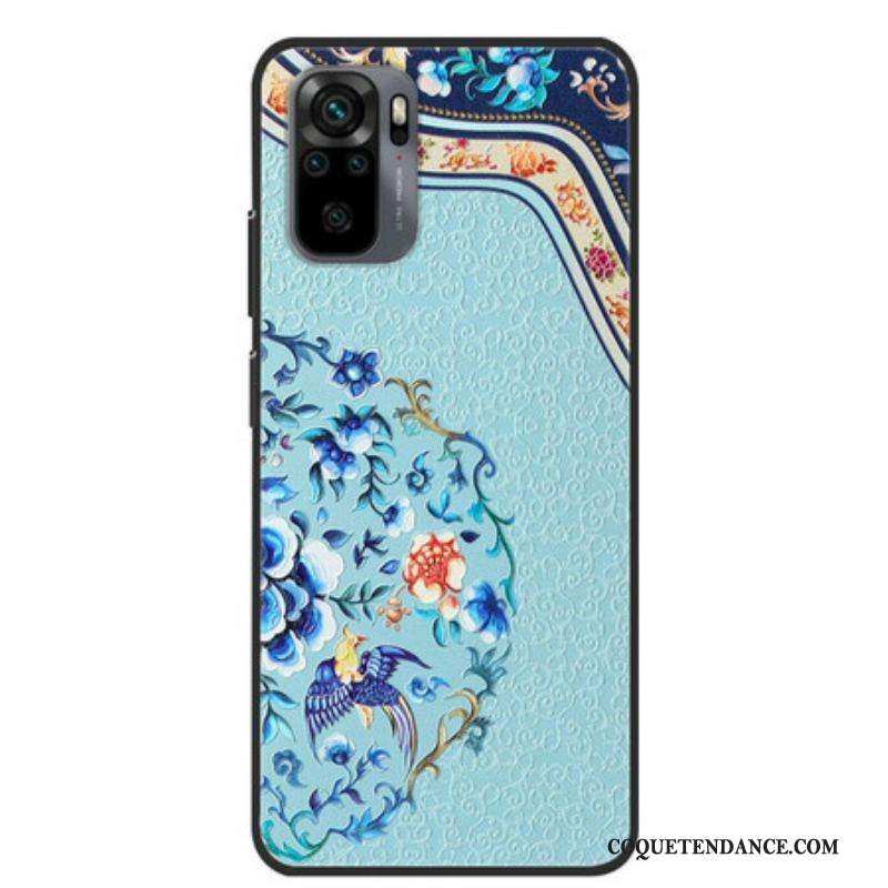 Coque Xiaomi Redmi Note 10/10S/Poco M5s Oiseau et Fleur