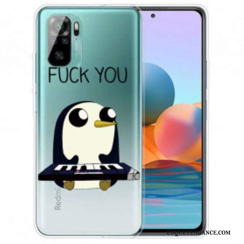 Coque Xiaomi Redmi Note 10/10S/Poco M5s Pingouin Fuck You