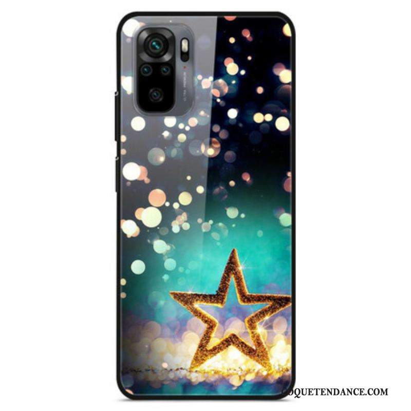 Coque Xiaomi Redmi Note 10/10S/Poco M5s Verre Trempé Étoile