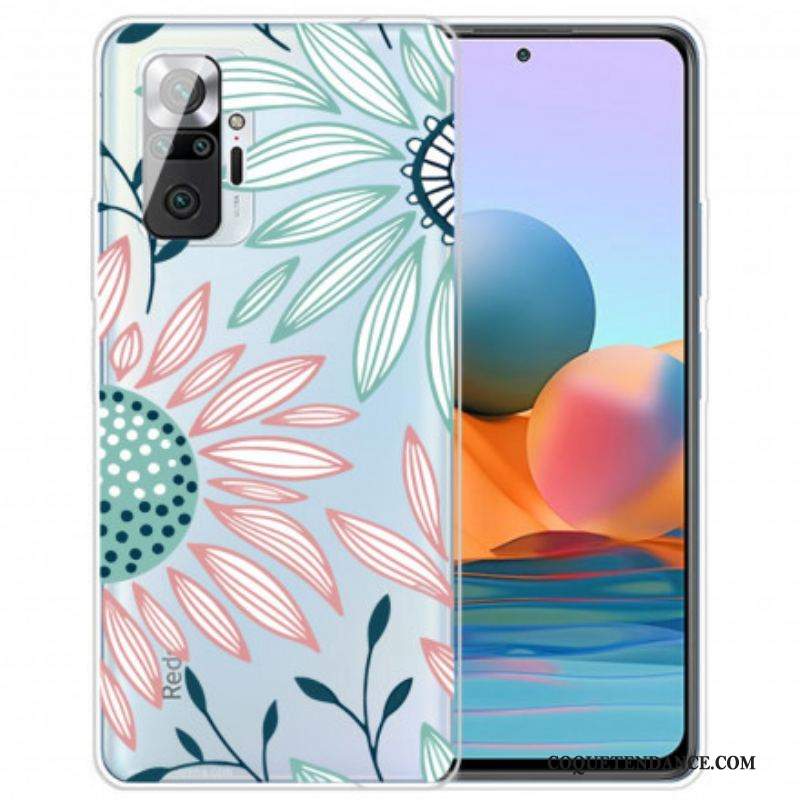 Coque Xiaomi Redmi Note 10 Pro Transparente Une Fleur