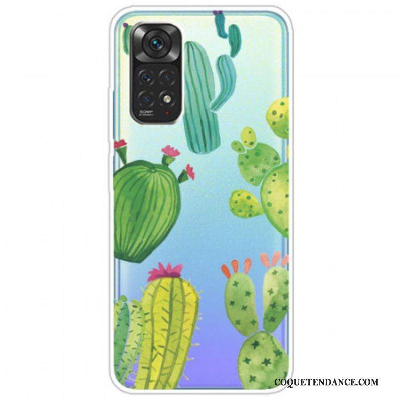 Coque Xiaomi Redmi Note 11 / 11s Cactus Aquarelle