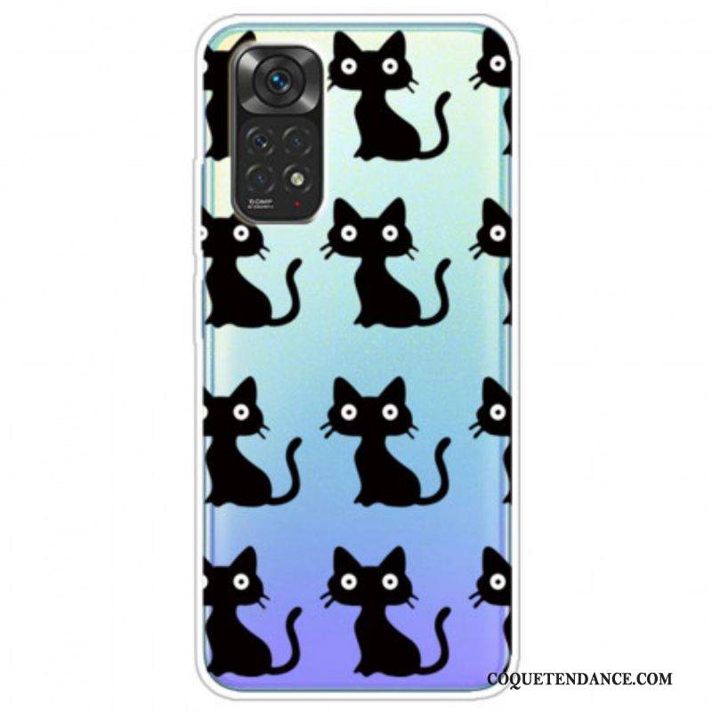 Coque Xiaomi Redmi Note 11 Pro /  Note 11 Pro 5G Multiples Chats Noirs