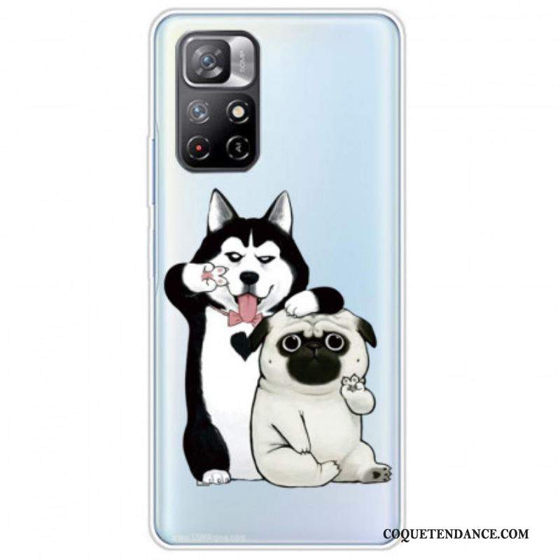 Coque Xiaomi Redmi Note 11 Pro Plus 5G Drôles de Chiens