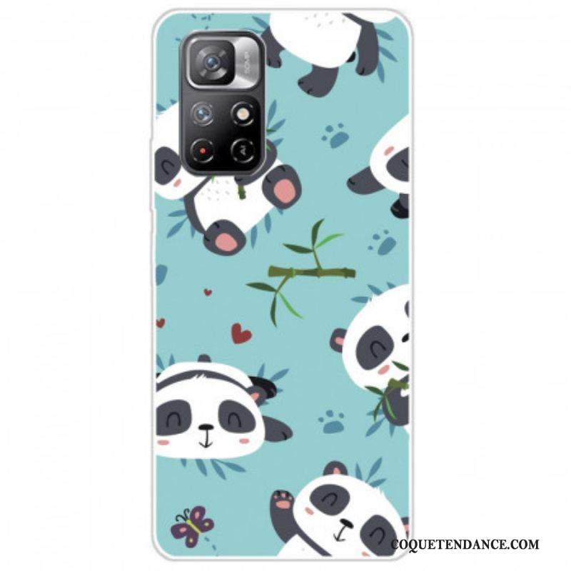 Coque Xiaomi Redmi Note 11 Pro Plus 5G Silicone Tas de Pandas