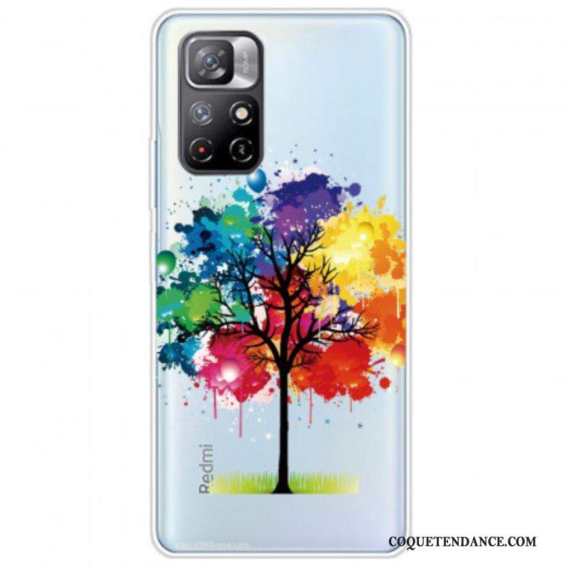 Coque Xiaomi Redmi Note 11 Pro Plus 5G Transparente Arbre Aquarelle