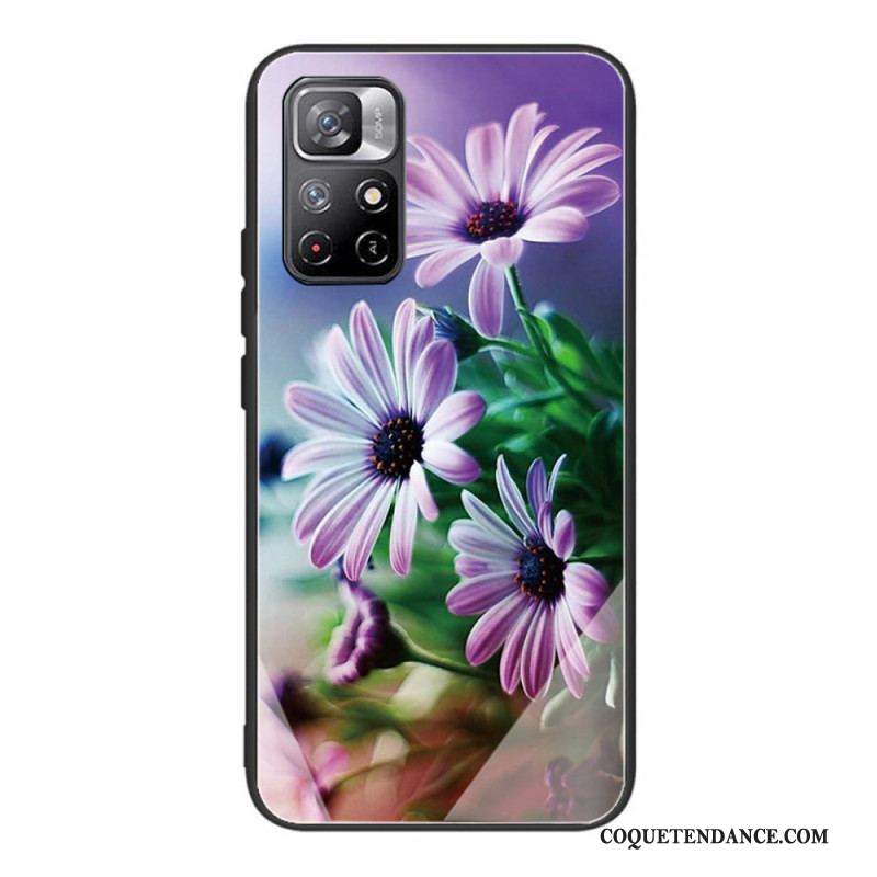 Coque Xiaomi Redmi Note 11 Pro Plus 5G Verre Trempé Fleurs