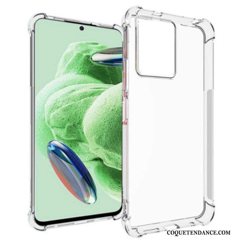 Coque Xiaomi Redmi Note 12/Poco X5 5G Transparente Coins Renforcés